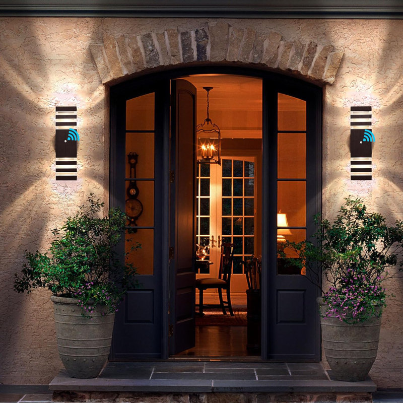 Outside front door lamps top